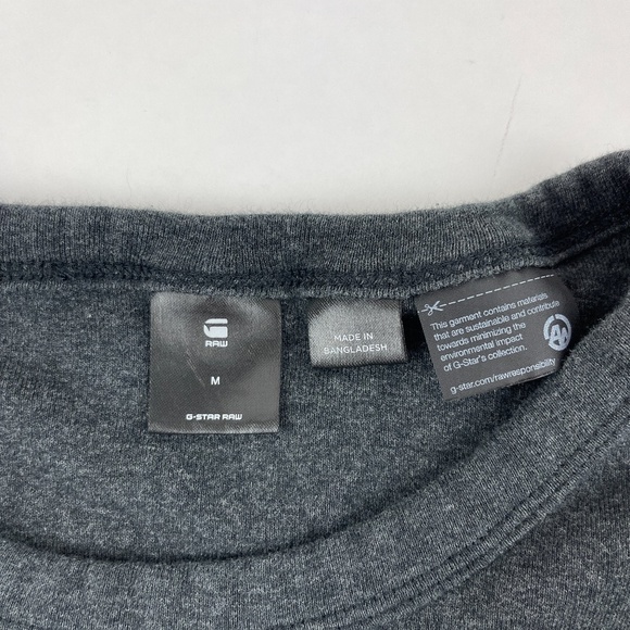 Raw Tshirt Mens Medium Gray Short Sleeve - Picture 2 of 7